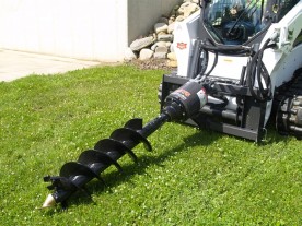Skid Steer Hydraulic Post Hole Digger & Auger