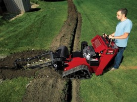 Toro Walk-Behind Trencher Model TRX-20, 36" x 4" Combo Chain (Includes Trailer)