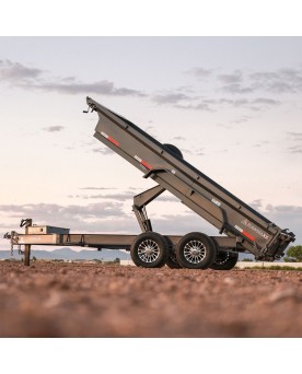 14' Low Profile Rental Dump Trailer, 14,000 lbs GVWR, RawMaxx Model GDX14BP14K