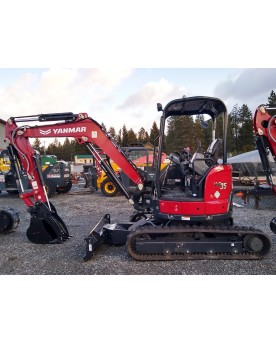 8,000 lbs. Mini Excavator, Hydraulic Thumb, 4-Way Dozer Blade, Yanmar Model ViO35-6A-36