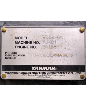 12,000 lbs Mini Excavator, Hydraulic Thumb, 4-Way Dozer Blade, Yanmar Model ViO55-6A-6