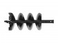 18" x 48" Heavy Duty Rental Skid Steer Post Hole Auger Bit, 2" Hex