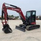 12,000 lbs Mini Excavator Rental, ENCLOSED CAB, HEAT & AC, Hydraulic Thumb, 4-Way Dozer Blade, Yanmar Model ViO55-6A-32